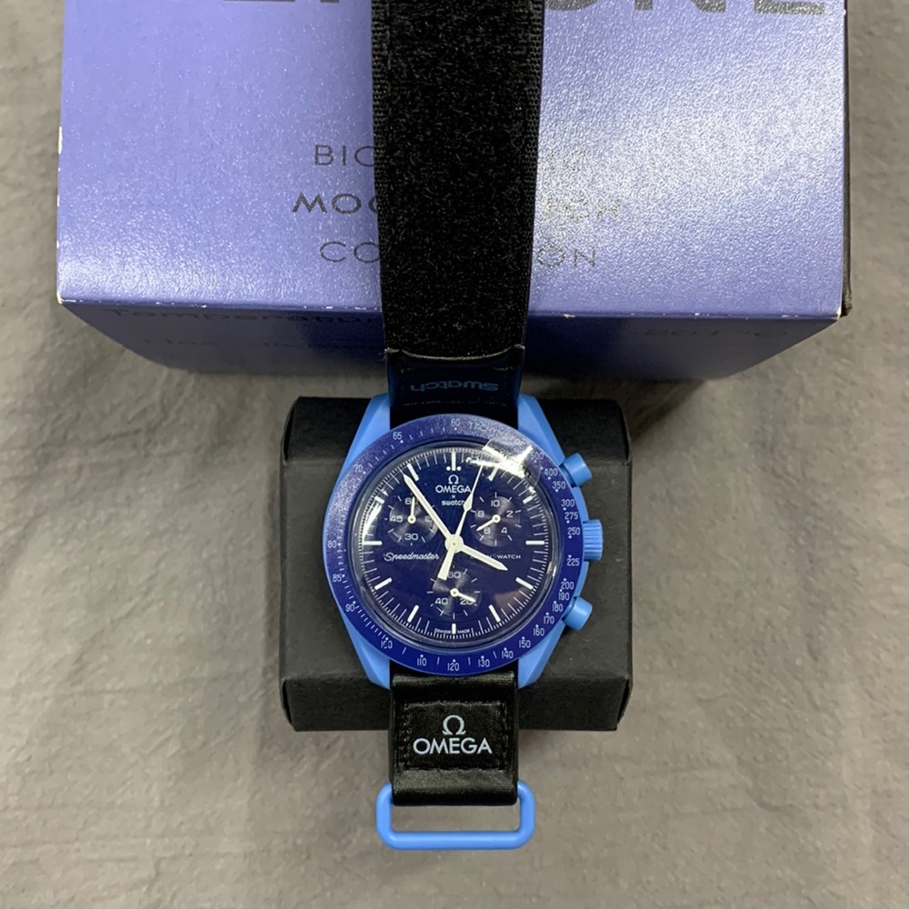 Swatch x Omega Moonswatch Mission Neptune - Blue Bioceramic - New with Seals